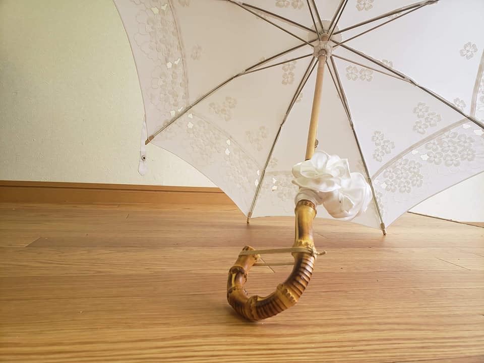 ウエディングドレスから日傘にお仕立て | atelier すずきの洋傘 
