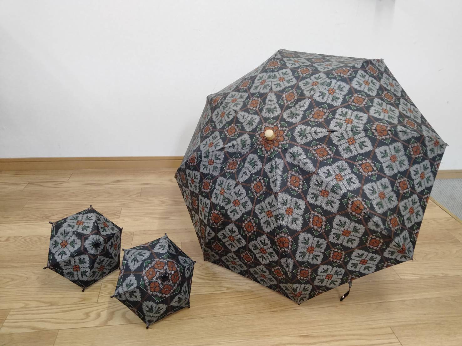 大島紬 | atelier すずきの洋傘 -きものを日傘にリメイク・リサイクル-
