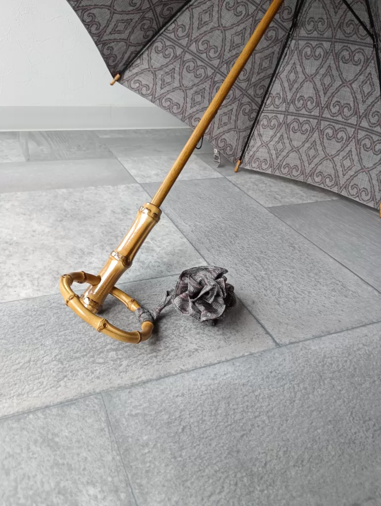 着物　リメイク　日傘