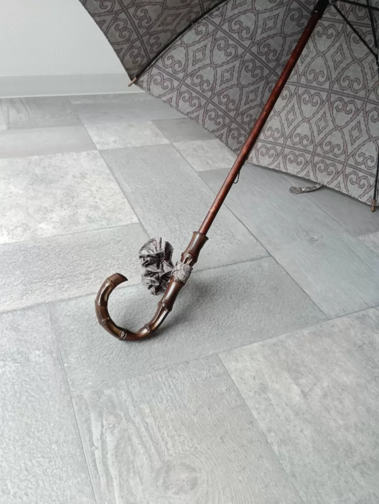 着物　リメイク　日傘