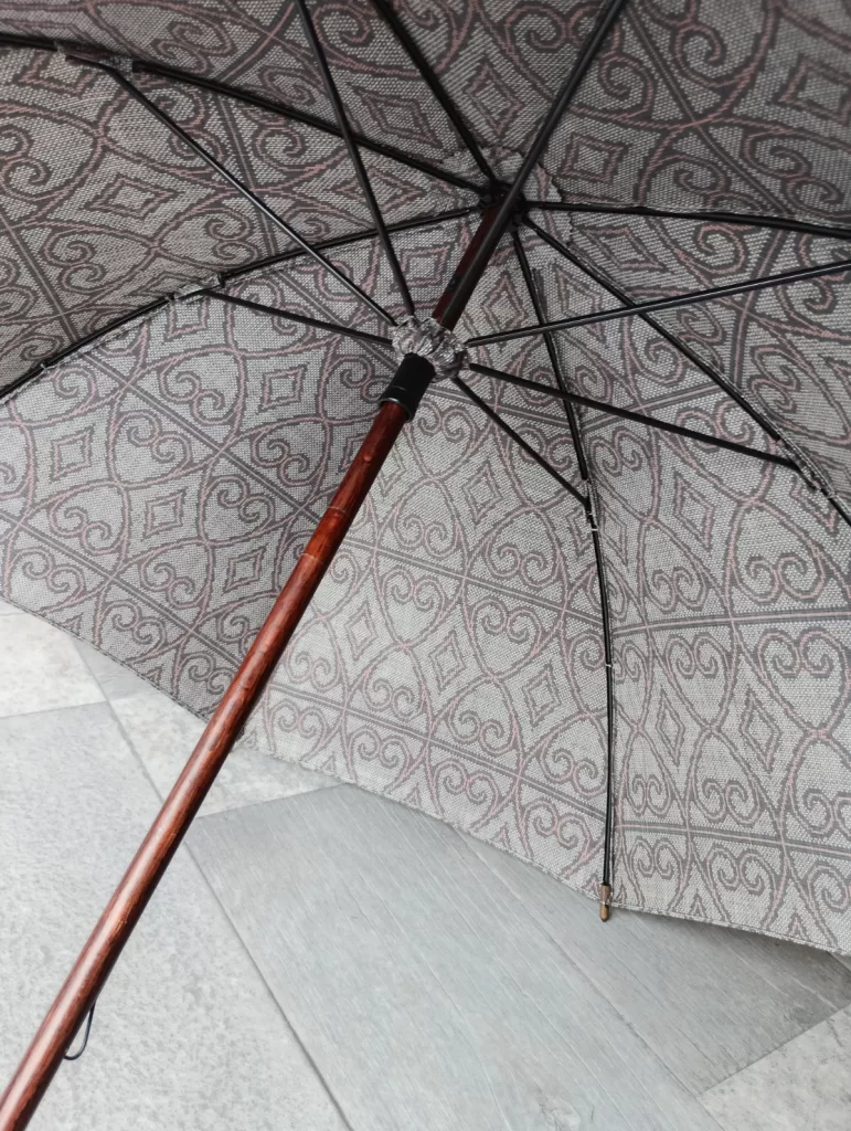 着物　リメイク　日傘