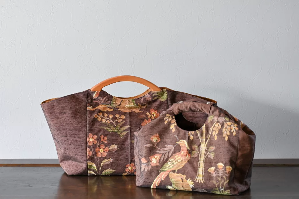 帯リメイクバッグ