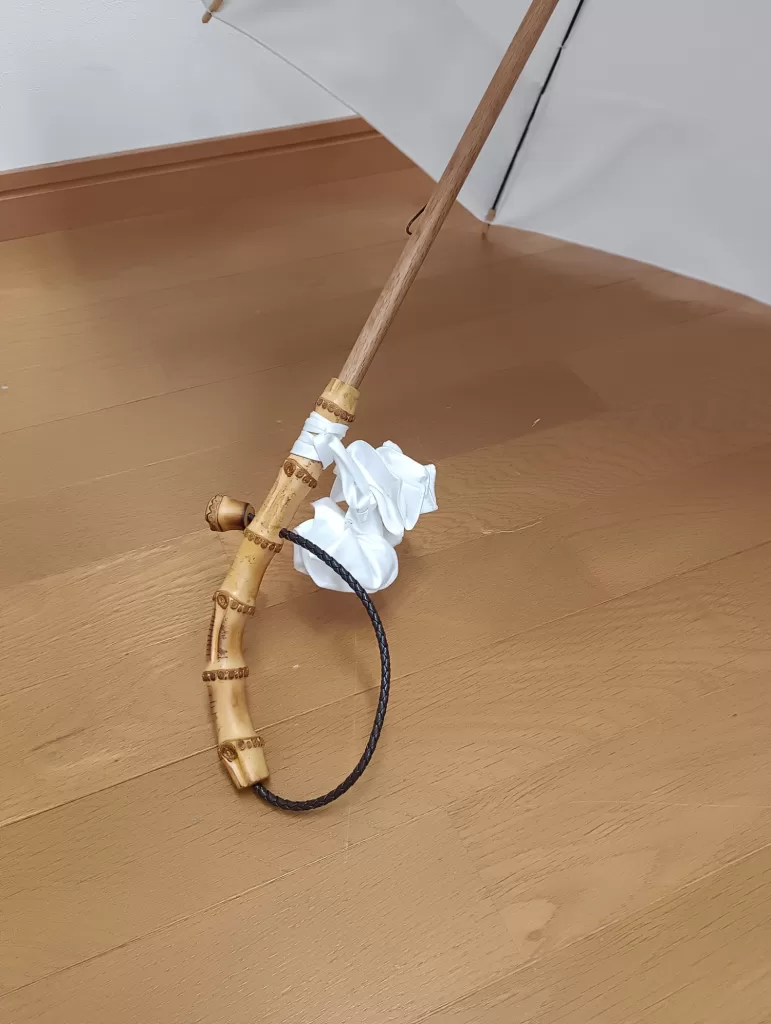 ウエディングドレス 日傘