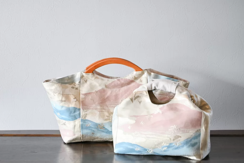 帯リメイクバッグ