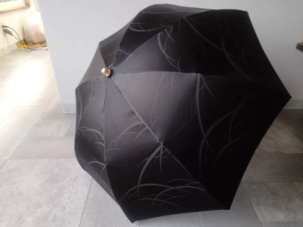 着物リメイク折り畳み日傘

